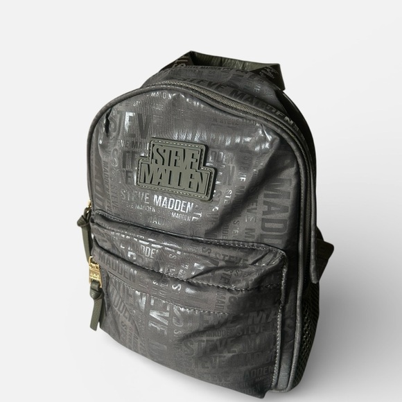 Steve Madden Monogram Mini Backpack 100% Polyester Polyurethane H10.5 x W8” NWOT main image 12